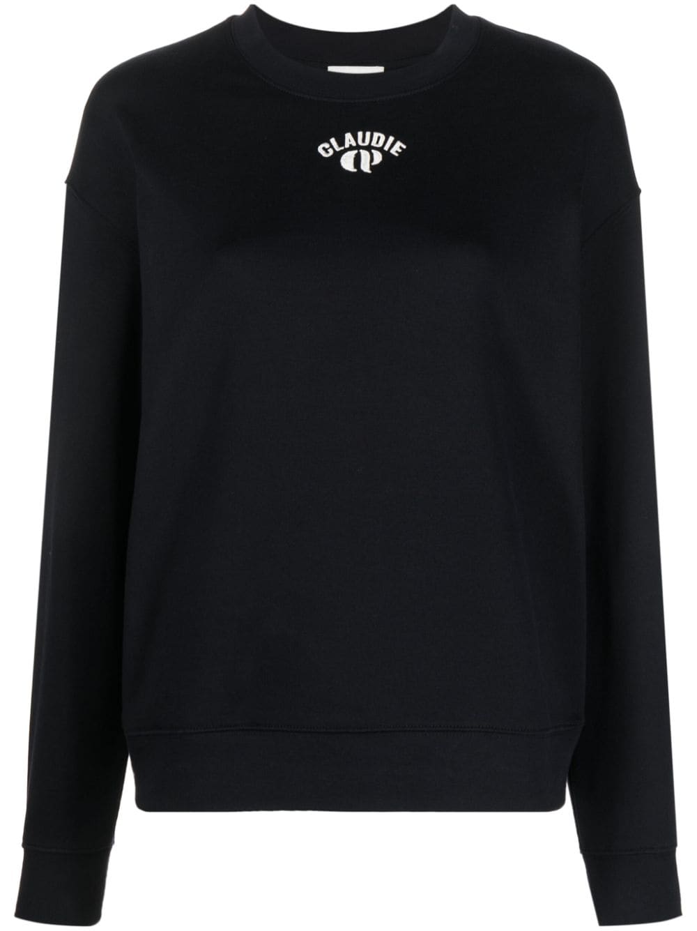 Claudie Pierlot logo-embroidered cotton sweatshirt - Blue von Claudie Pierlot