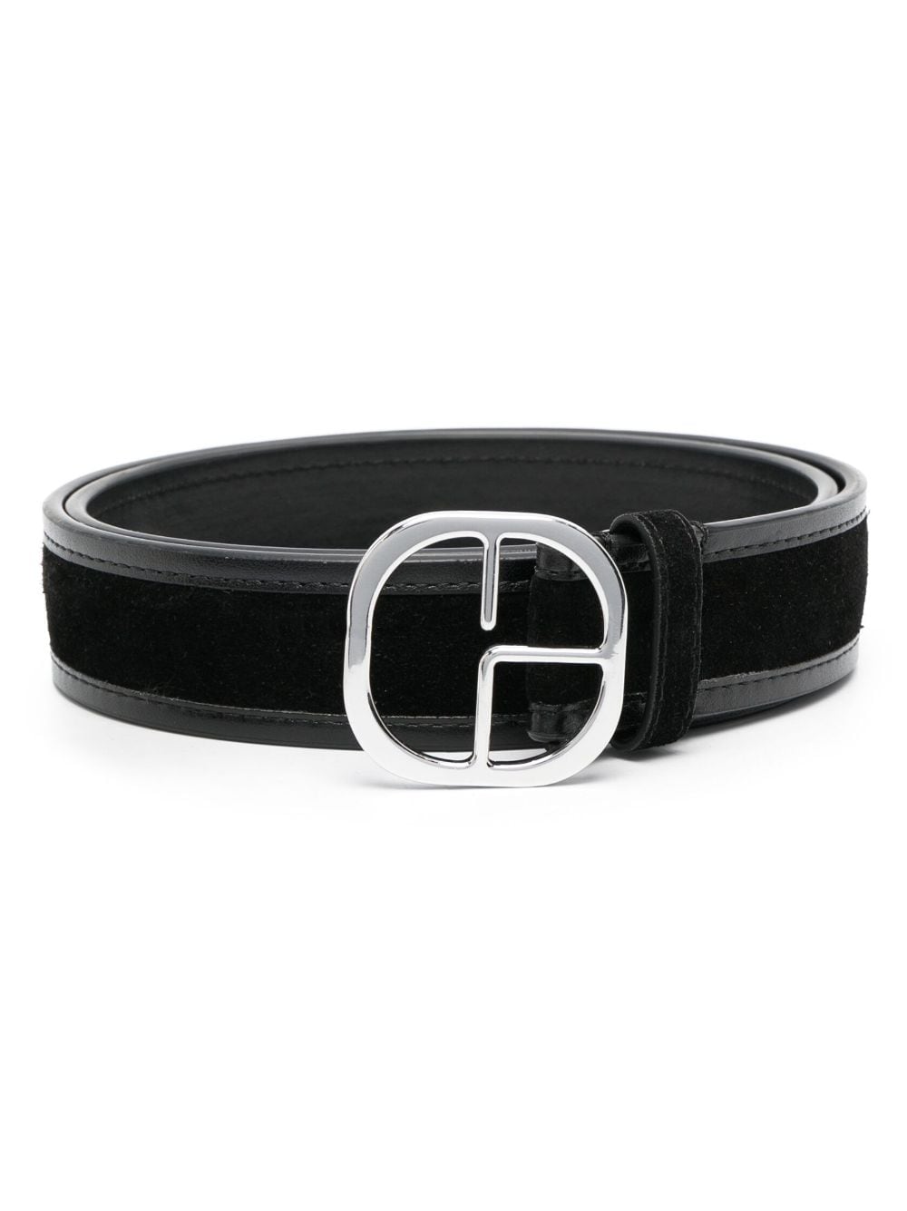 Claudie Pierlot logo-plaque leather belt - Black von Claudie Pierlot