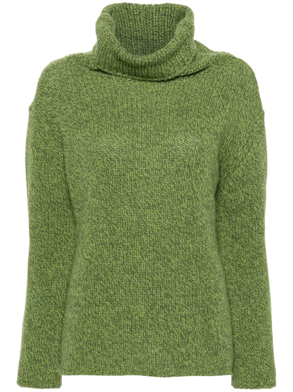 Claudie Pierlot mélange roll-neck jumper - Green von Claudie Pierlot