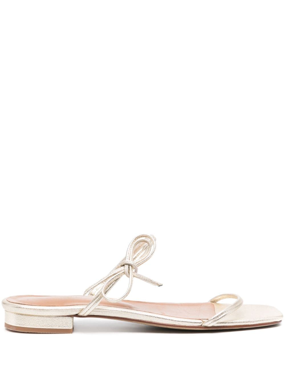 Claudie Pierlot metallic slingback leather sandals - Gold von Claudie Pierlot