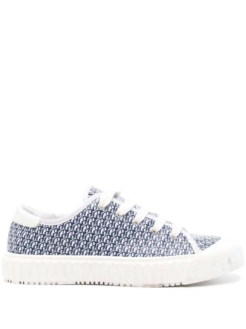 Claudie Pierlot monogram-pattern sneakers - Blue von Claudie Pierlot