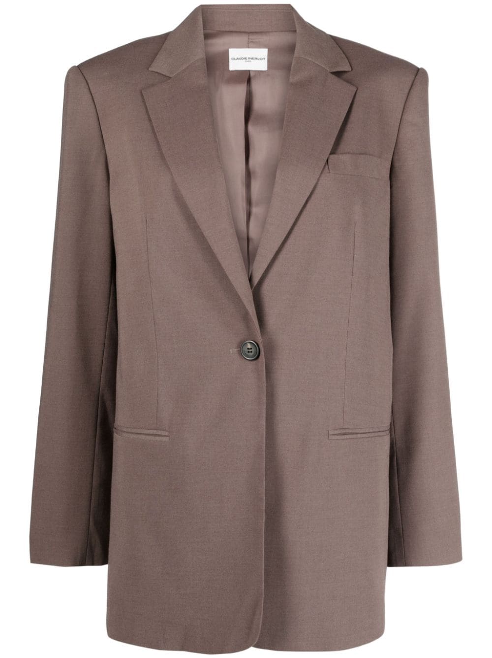 Claudie Pierlot notched-lapels single-breasted blazer - Brown von Claudie Pierlot