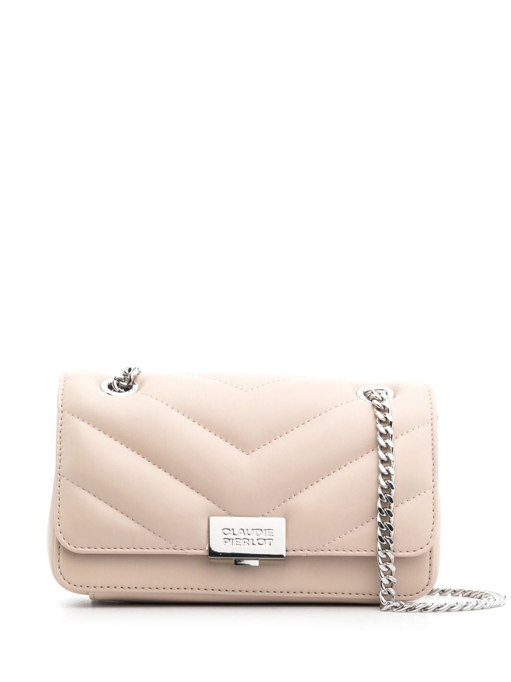 Claudie Pierlot padded-leather chain-link strap bag - Neutrals von Claudie Pierlot