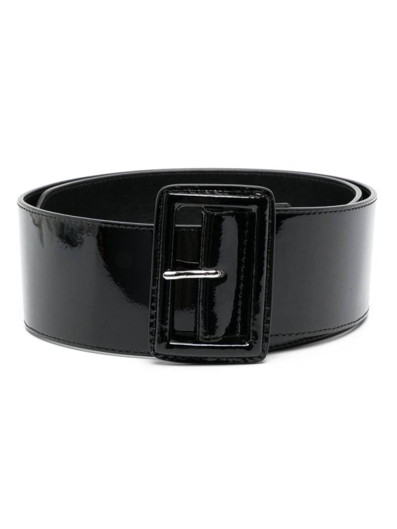 Claudie Pierlot patent-finish leather belt - Black von Claudie Pierlot