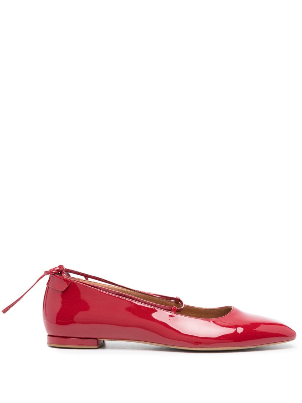 Claudie Pierlot patent leather ballerina shoes - Red von Claudie Pierlot