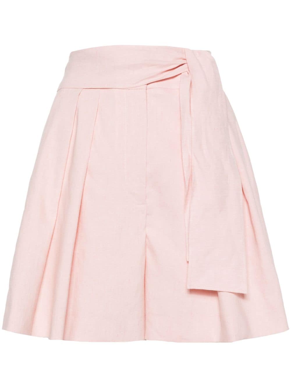 Claudie Pierlot pleat high-waisted shorts - Pink von Claudie Pierlot