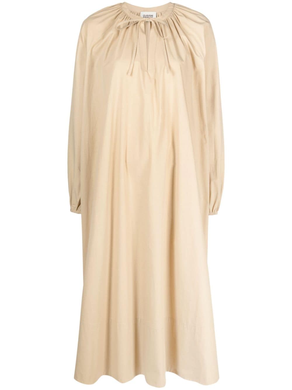 Claudie Pierlot poplin shift maxi dress - Neutrals von Claudie Pierlot