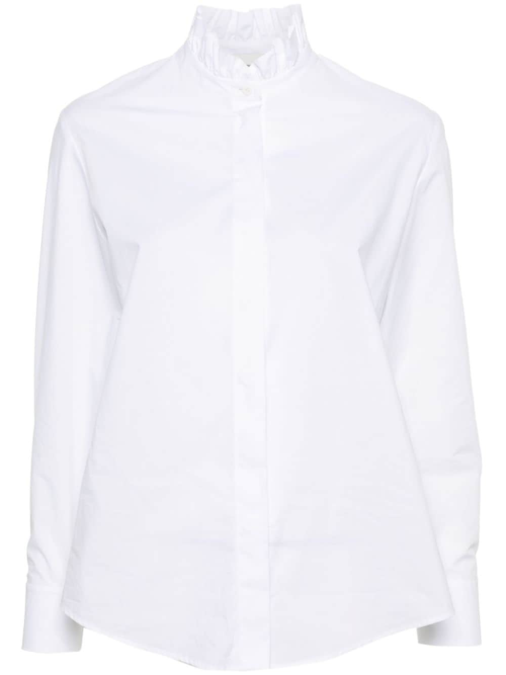 Claudie Pierlot ruffled-collar shirt - White von Claudie Pierlot