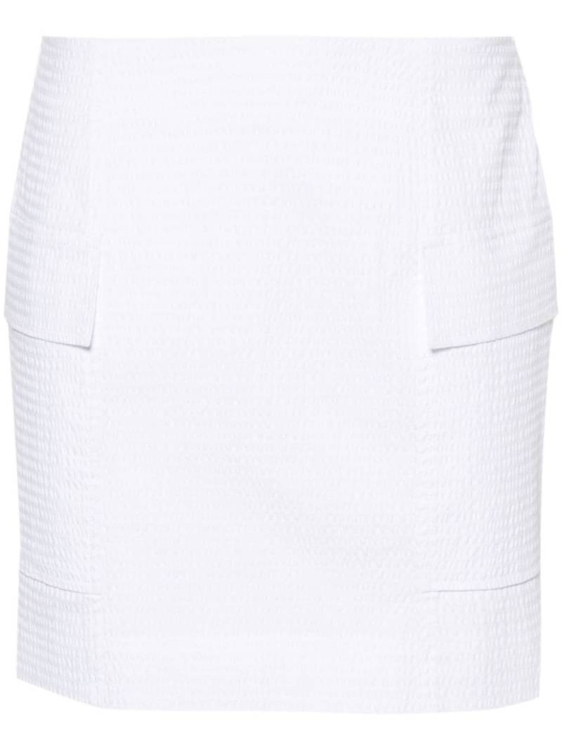 Claudie Pierlot seersucker cotton miniskirt - White von Claudie Pierlot