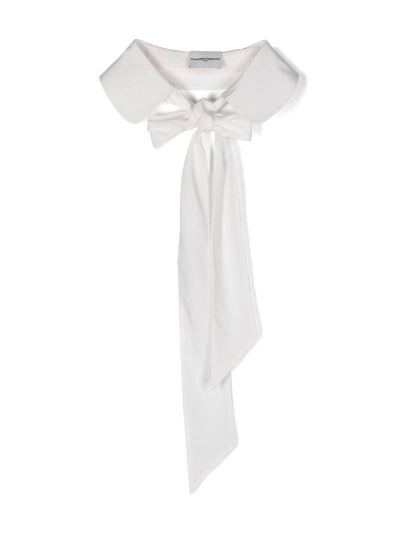 Claudie Pierlot self-tie collar scarf - White von Claudie Pierlot