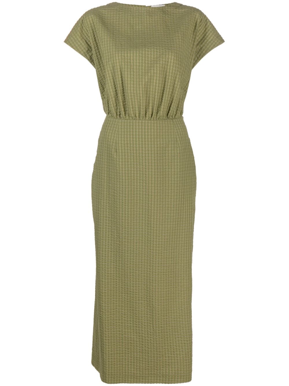 Claudie Pierlot shift seersucker maxi dress - Green von Claudie Pierlot