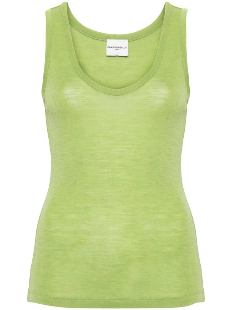 Claudie Pierlot sleeveless wool top - Green von Claudie Pierlot