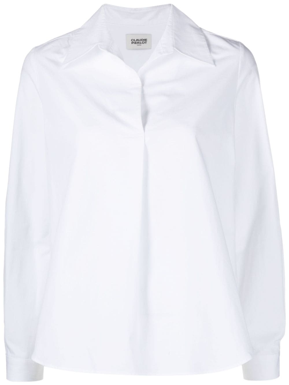 Claudie Pierlot spread-collar poplin blouse - White von Claudie Pierlot