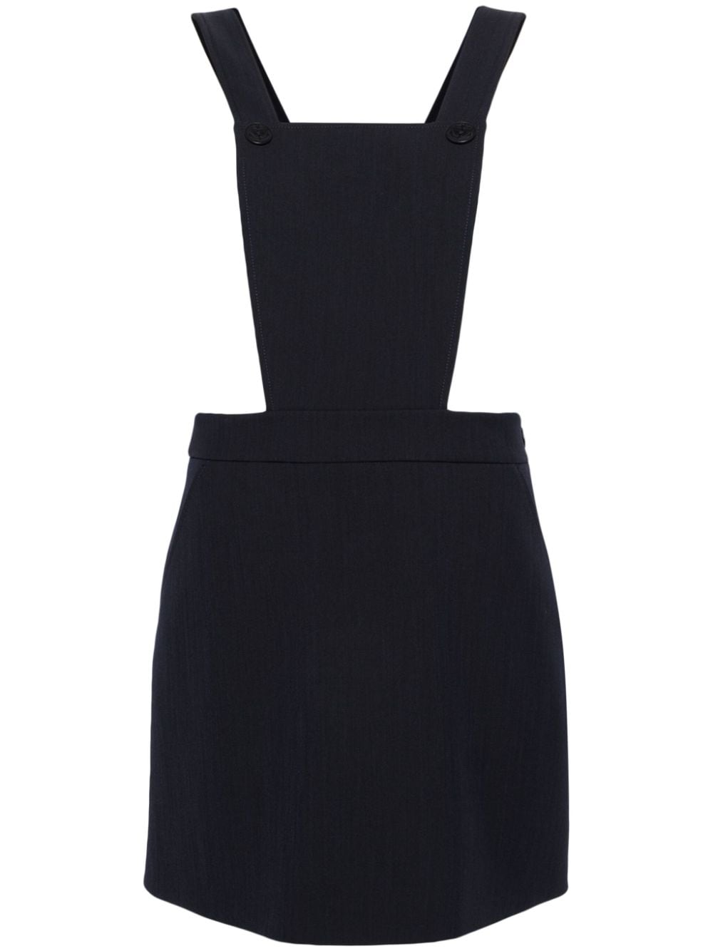 Claudie Pierlot square-neck dungaree dress - Blue von Claudie Pierlot