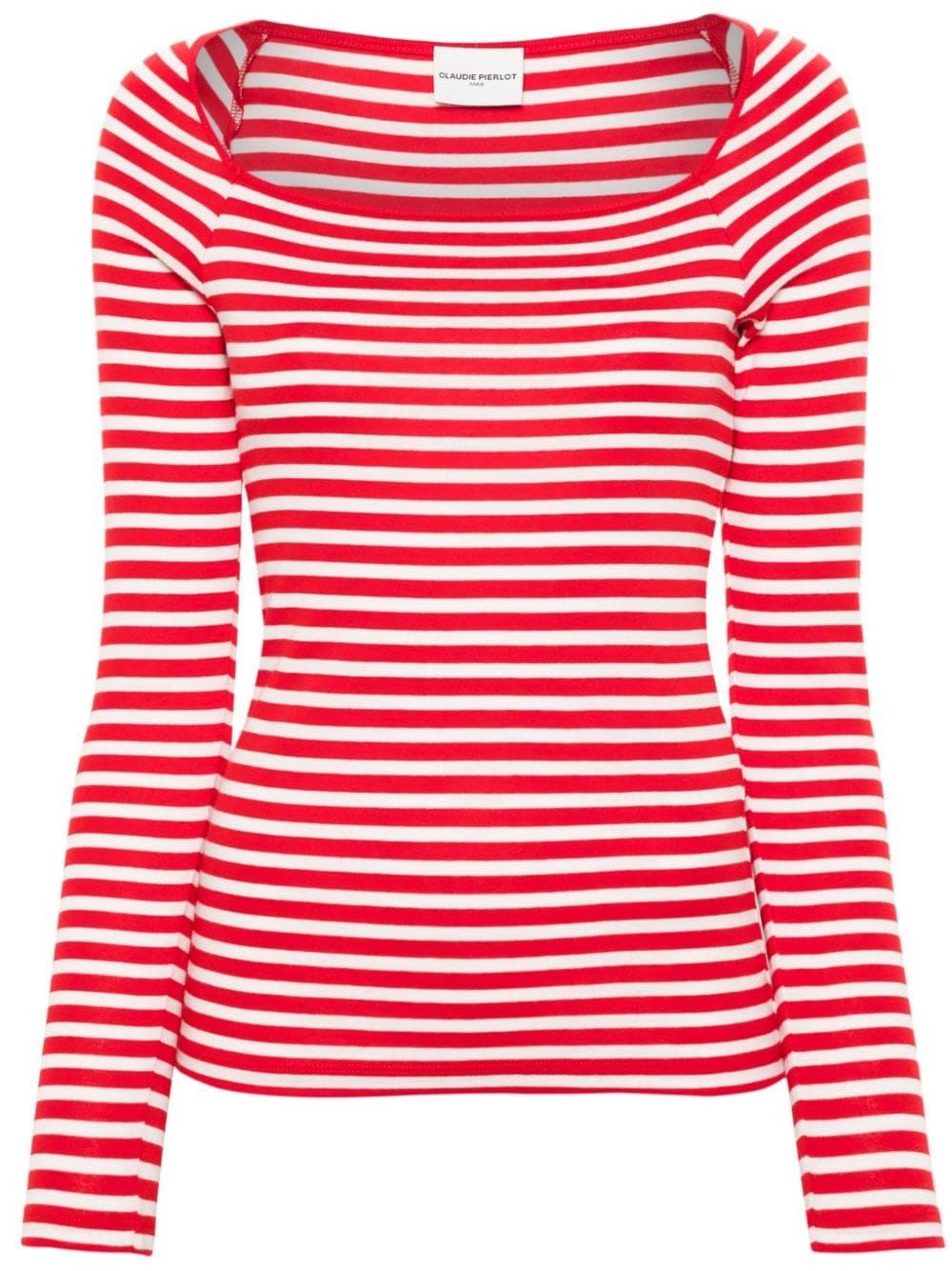 Claudie Pierlot striped cotton T-shirt - Red von Claudie Pierlot