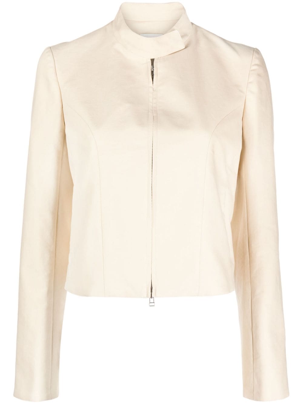 Claudie Pierlot throat-latch cropped jacket - Neutrals von Claudie Pierlot