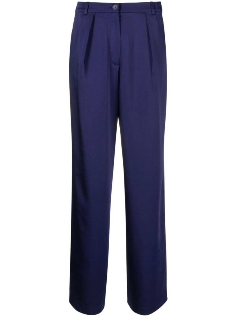 Claudie Pierlot wide-leg satin trousers - Blue von Claudie Pierlot