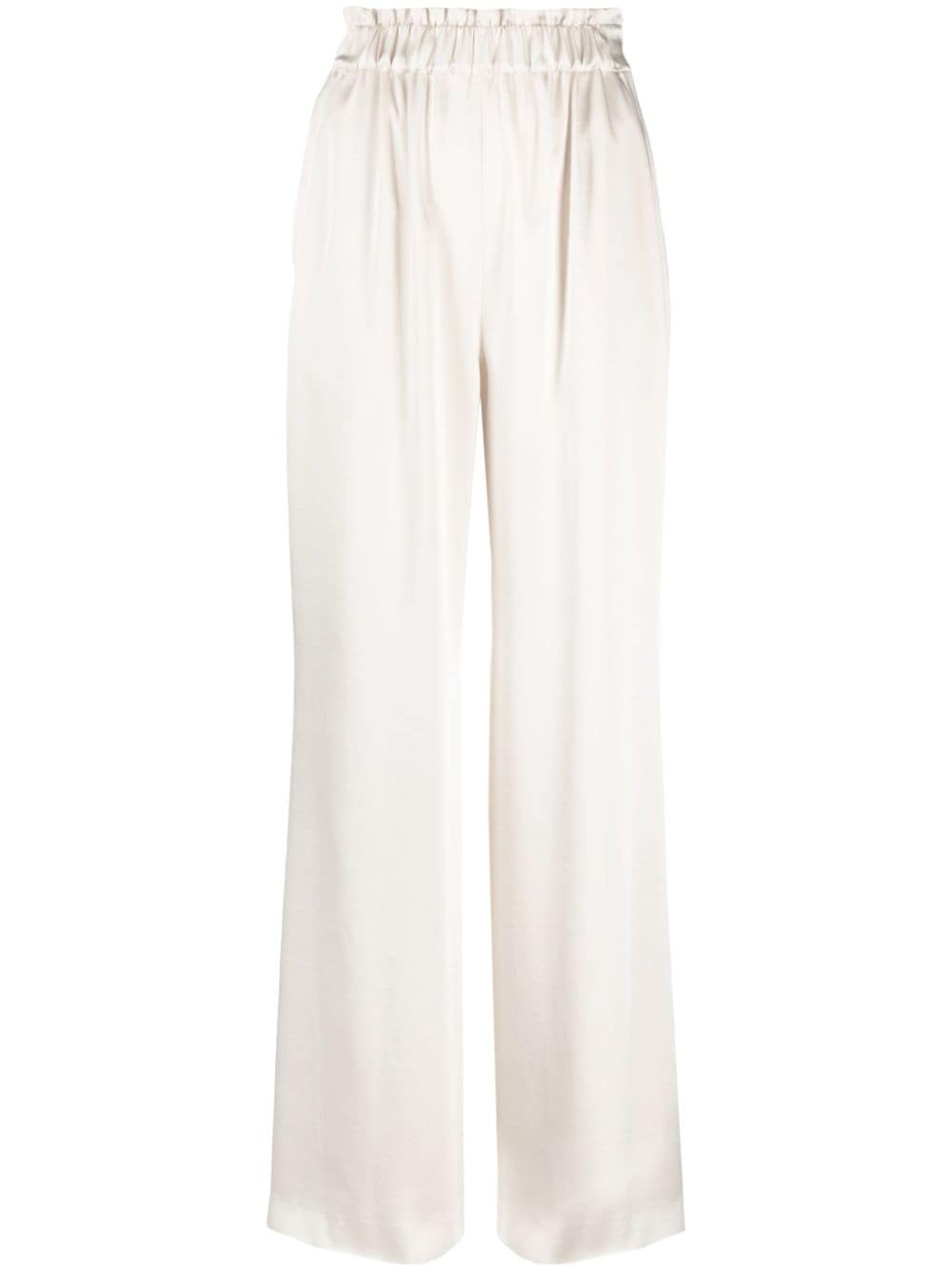 Claudie Pierlot wide-leg satin trousers - Neutrals von Claudie Pierlot