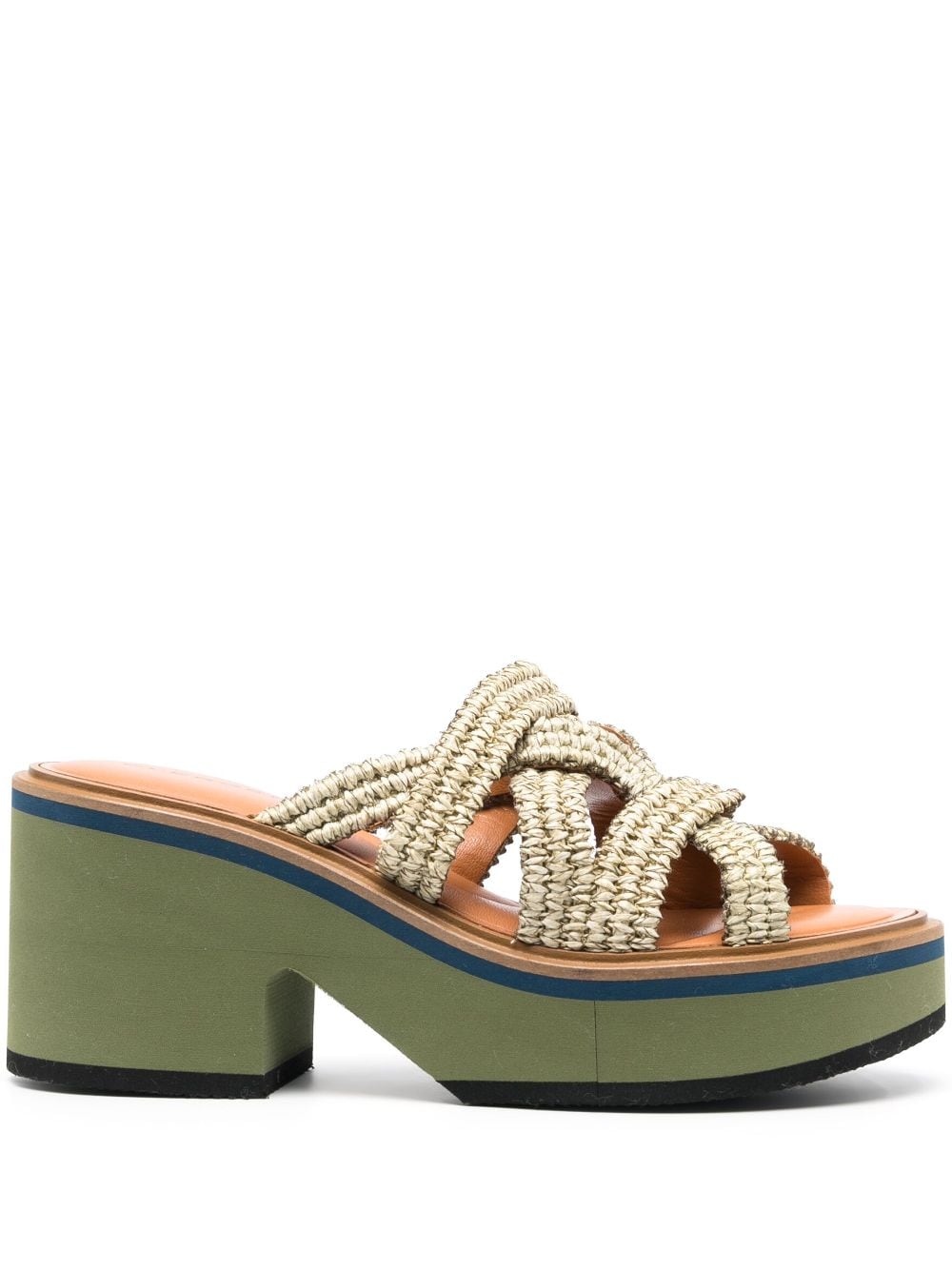 Clergerie Chermy 40mm wedge mules - Neutrals von Clergerie