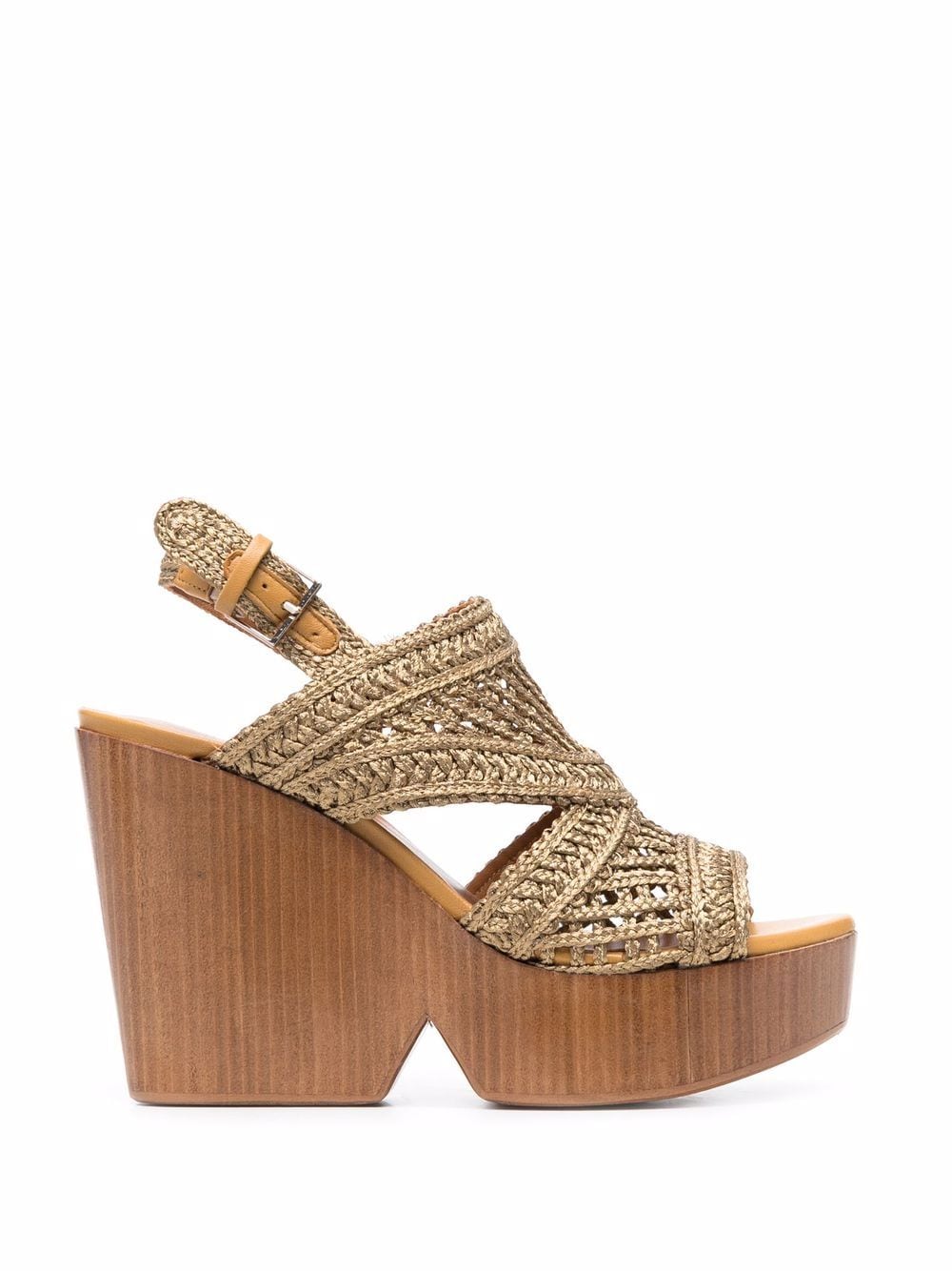 Clergerie Didyresine platform crochet sandals - Brown von Clergerie