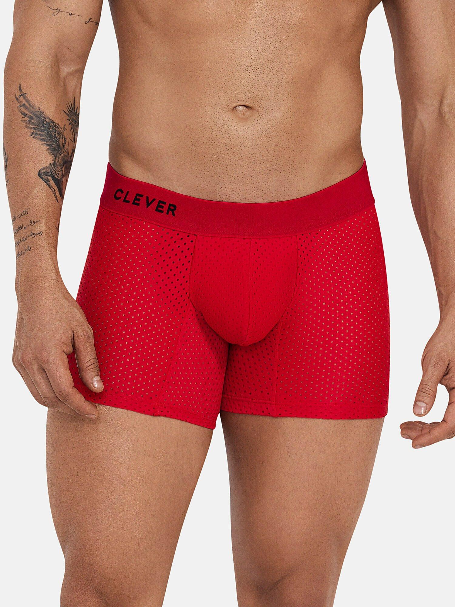 Boxer Euphoria Herren Rot Bunt XL von Clever