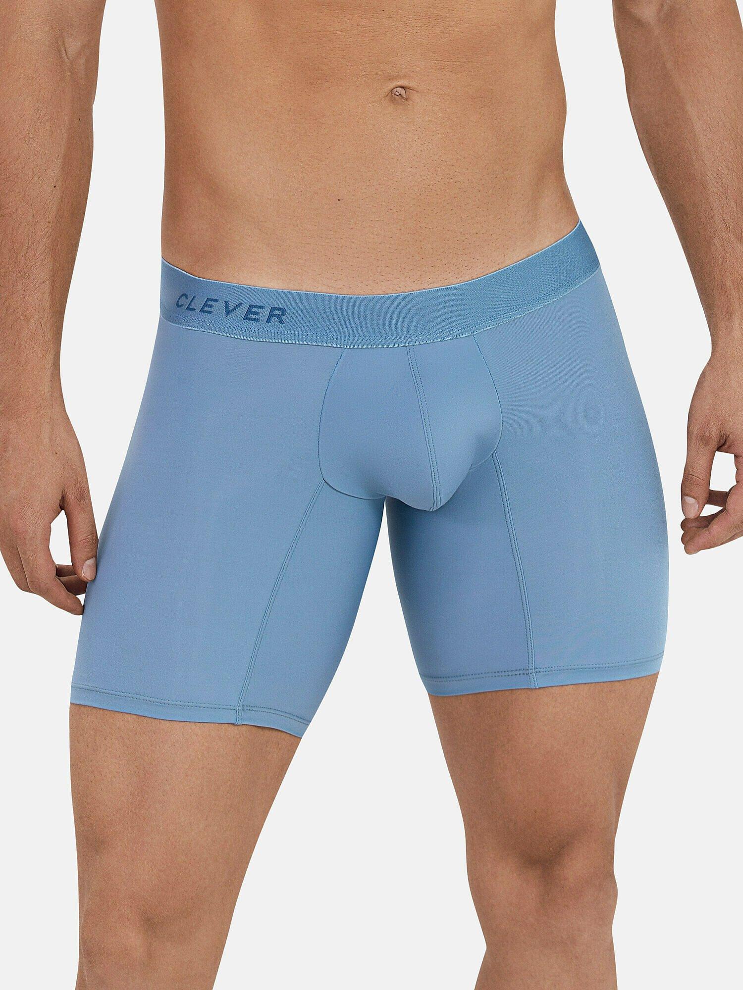 Lange Boxershorts Vital Herren Blau L von Clever