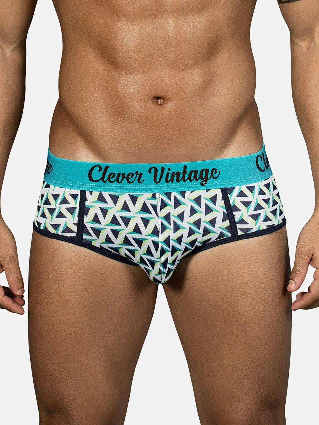 Dreiecksslips Herren Blau XL von Clever