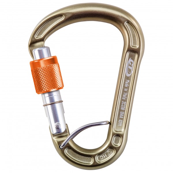 Climbing Technology - Concept Sgl HC Screw Gate + Spring - HMS-Karabiner beige Climbing Technology - Concept Sgl HC Screw Gate + Spring - HMS-Karabiner beige von Climbing Technology