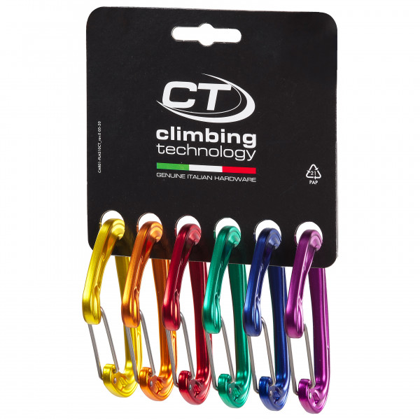 Climbing Technology - Fly-Weight Evo - Schnappkarabiner Gr 6 Pack schwarz Climbing Technology - Fly-Weight Evo - Schnappkarabiner Gr 6 Pack schwarz von Climbing Technology