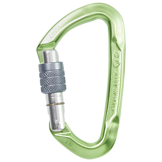 Climbing Technology - Lime Schrauber - Schraubkarabiner grau;grün von Climbing Technology