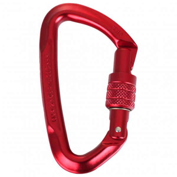 Climbing Technology - Lime Screwgate Bergfreunde Edition - Schraubkarabiner rot von Climbing Technology