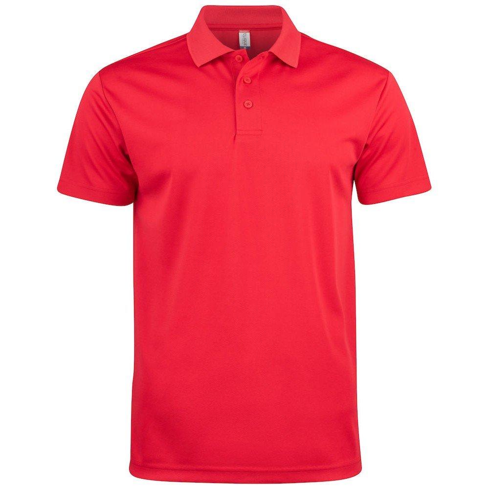 Basic Active Poloshirt Damen Rot Bunt M von Clique