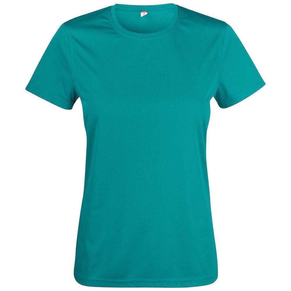 Basic Active Tshirt Damen Blau S von Clique