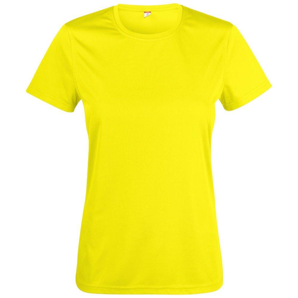 Basic Active Tshirt Damen Gelb Bunt M von Clique