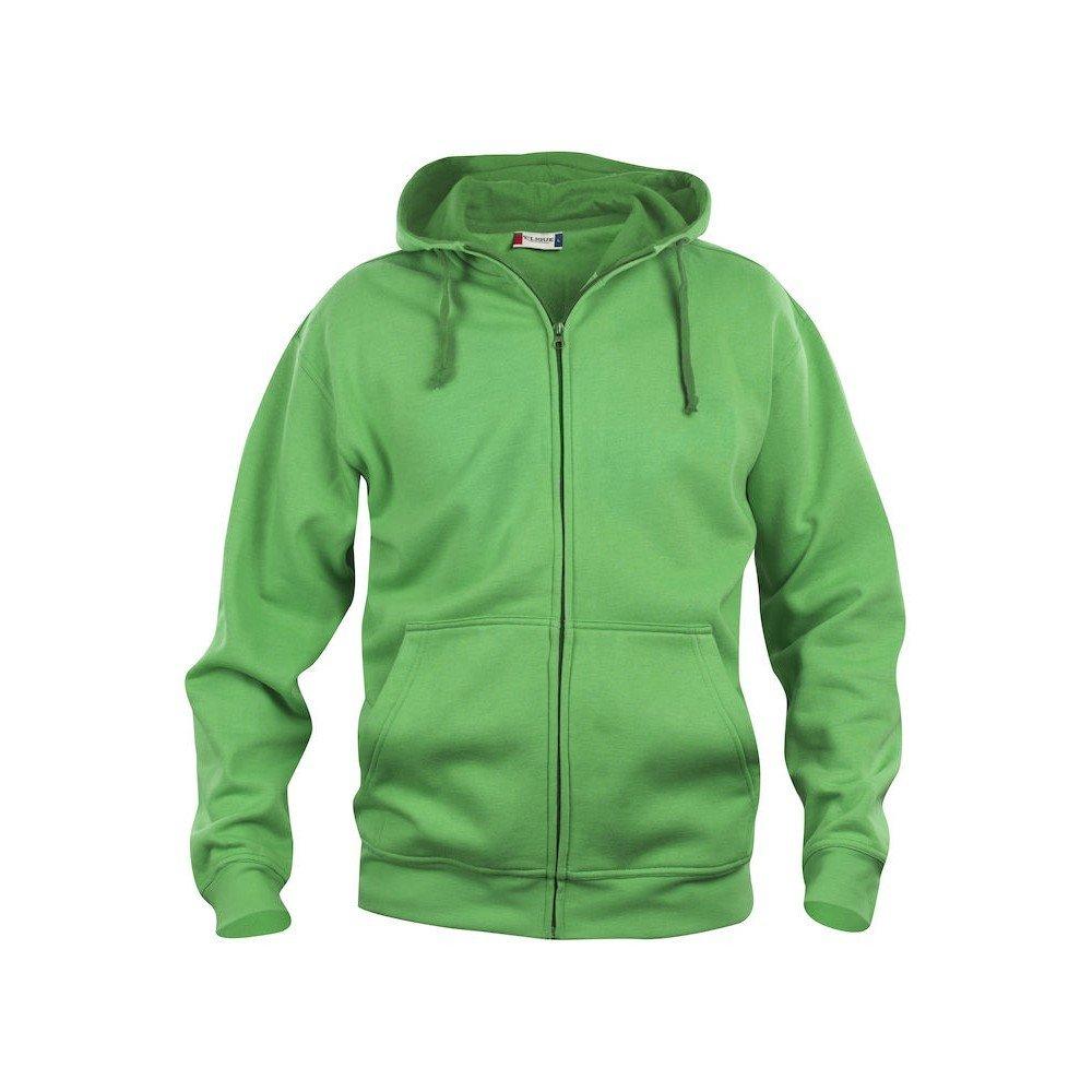 Basic Hoodie Mit Durchgehendem Reißverschluss Herren Grün 3XL von Clique