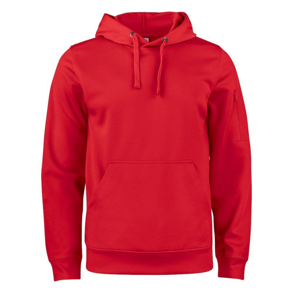 Basic Kapuzenpullover Aktiv Damen Rot Bunt L von Clique