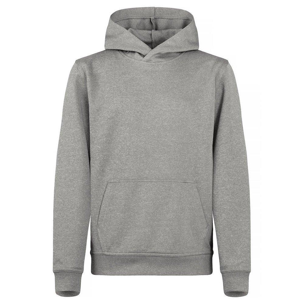 Basic Kapuzenpullover Aktiv Jungen Grau 140/146 von Clique