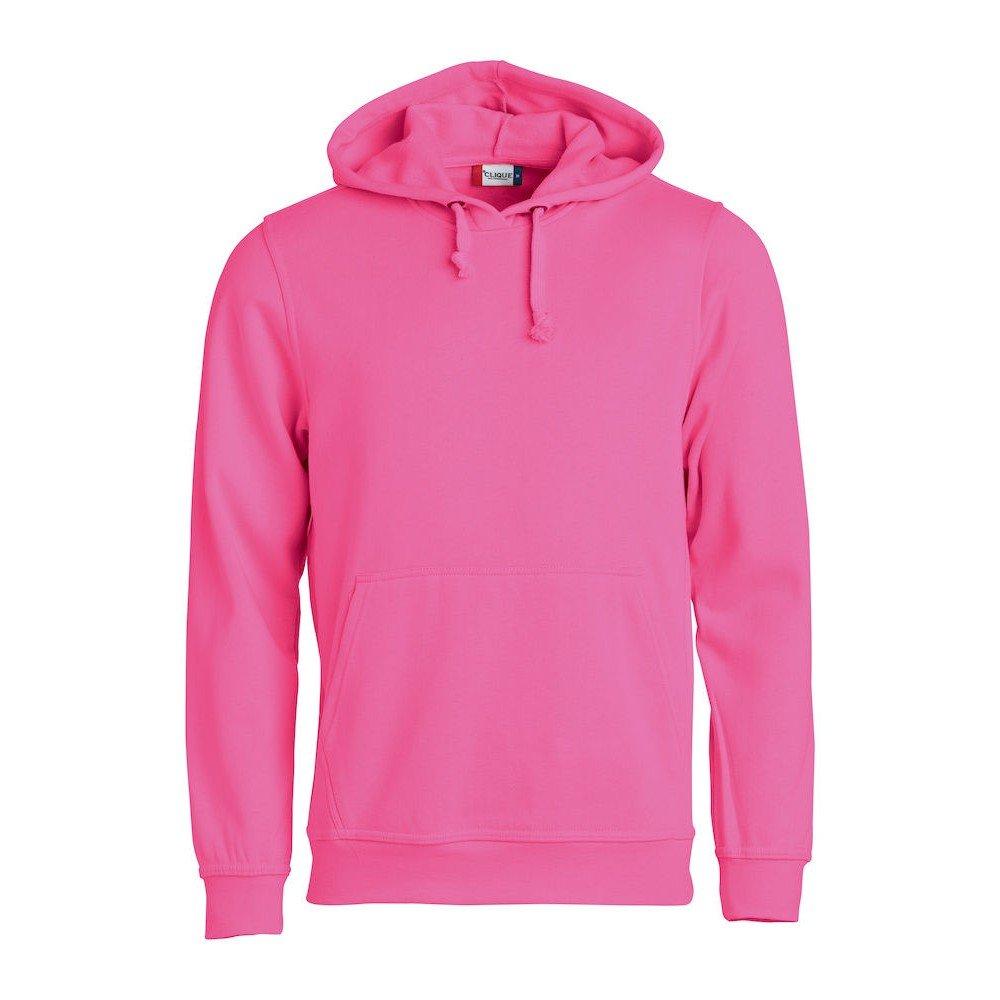 Basic Kapuzenpullover Damen Dunkelrosa L von Clique