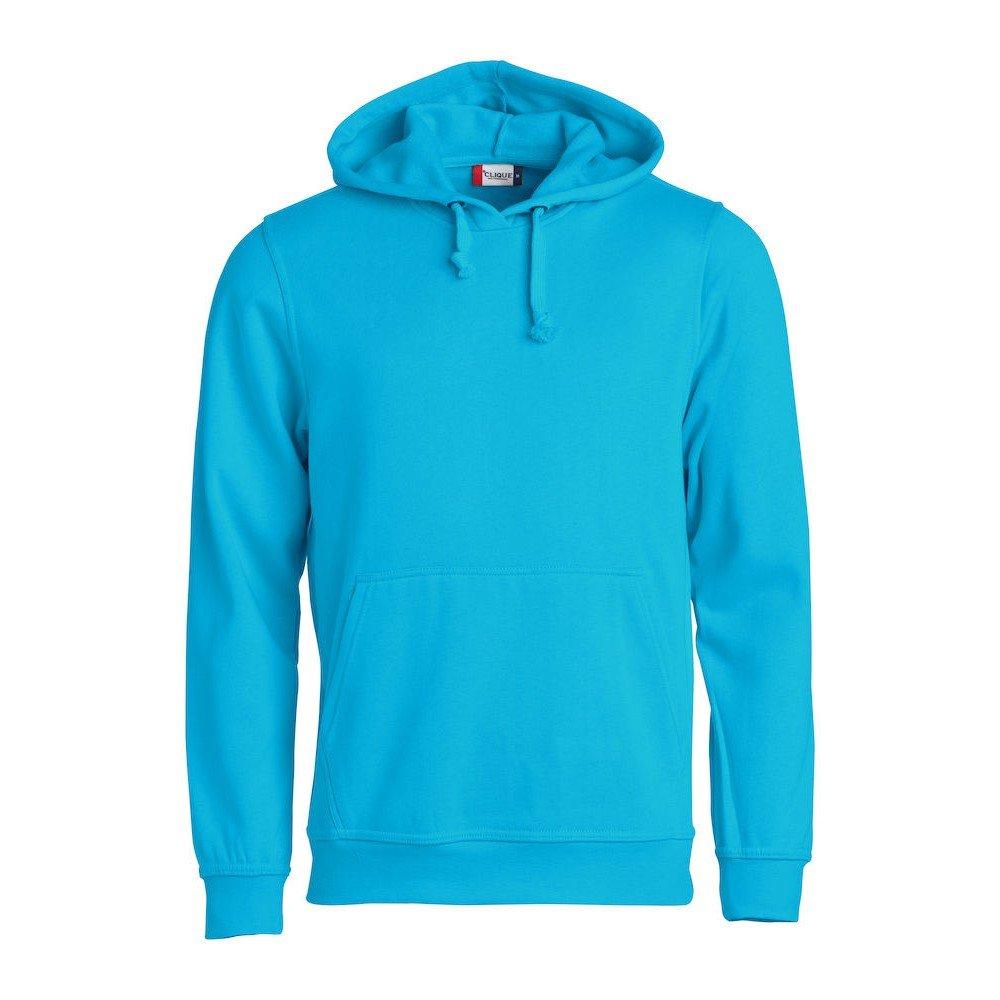 Basic Kapuzenpullover Damen Türkisblau M von Clique