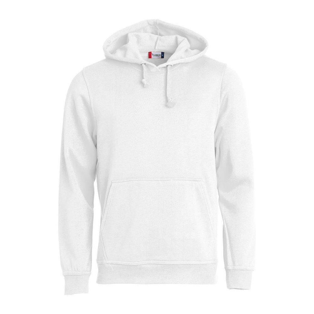 Basic Kapuzenpullover Damen Weiss M von Clique