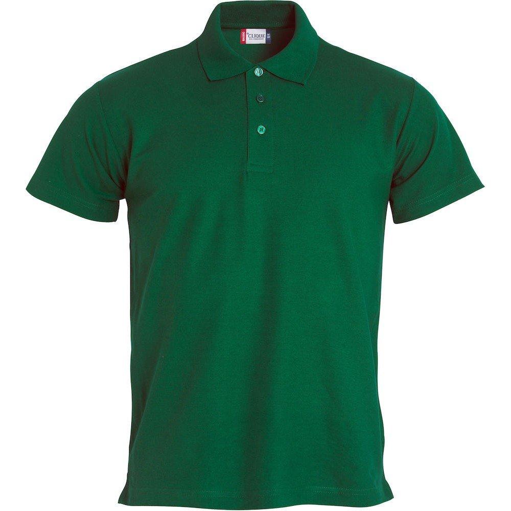 Basic Poloshirt Herren Grün XS von Clique