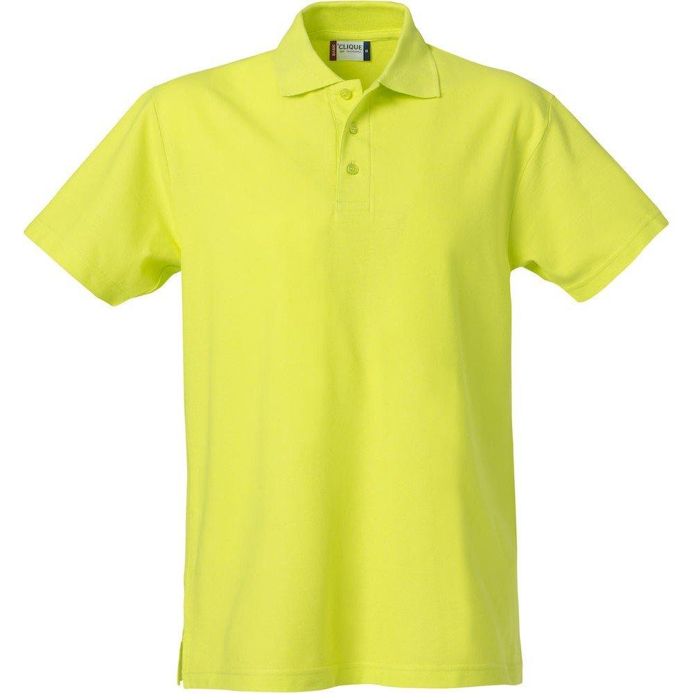 Basic Poloshirt Herren Limettengrün 3XL von Clique