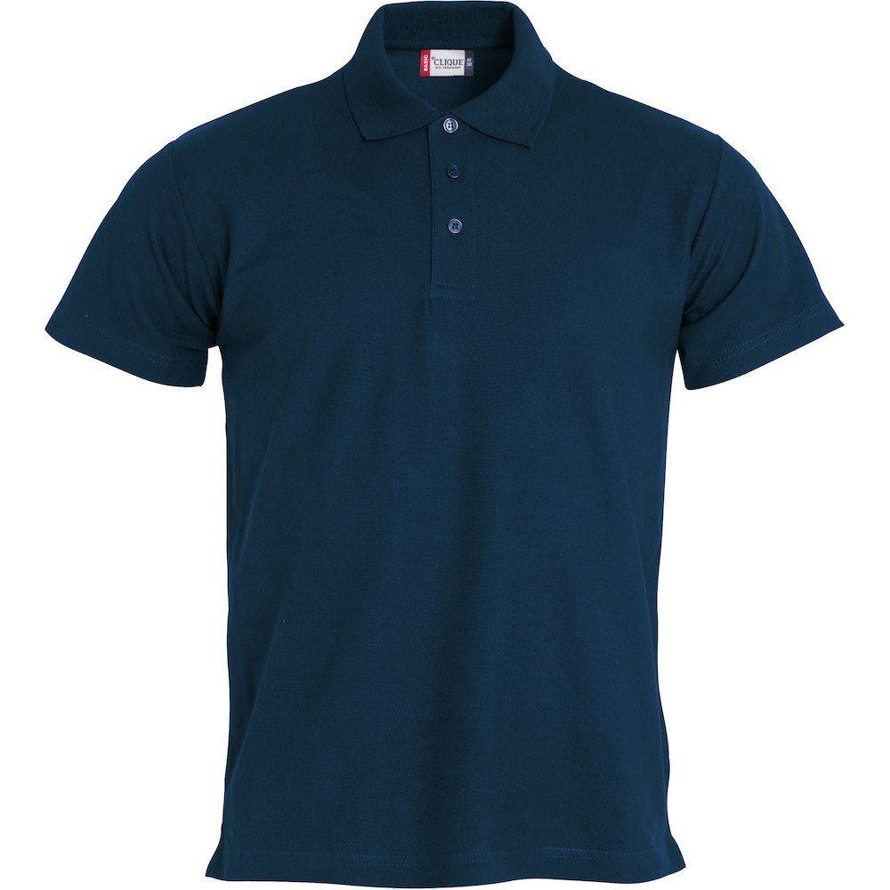 Basic Poloshirt Herren Marine L von Clique