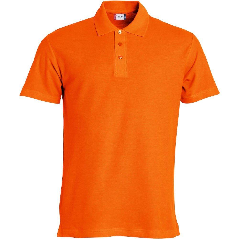 Basic Poloshirt Herren Orange 4XL von Clique