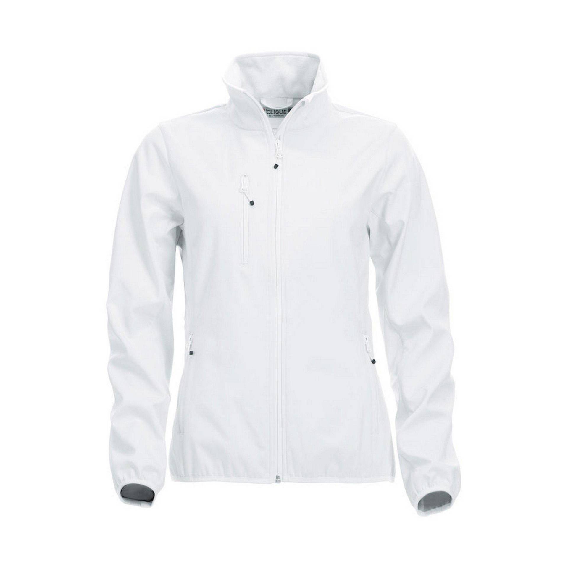 Basic Softshelljacke Damen Weiss M von Clique