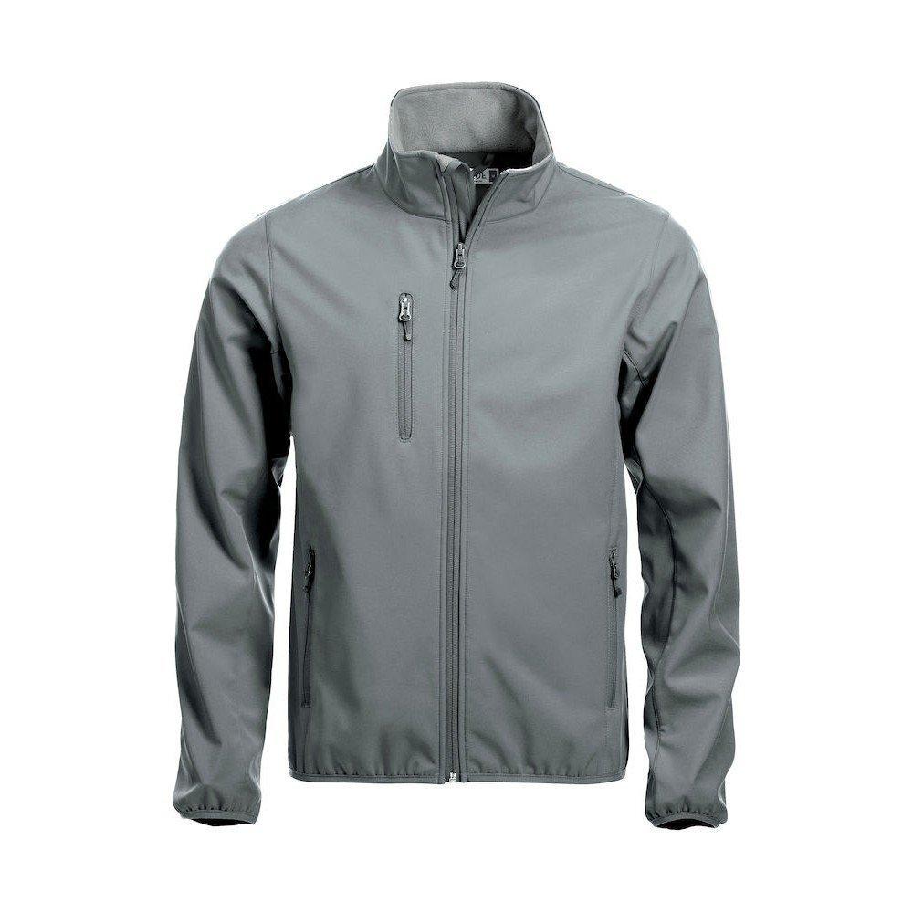 Basic Softshelljacke Herren Spacegrau XS von Clique