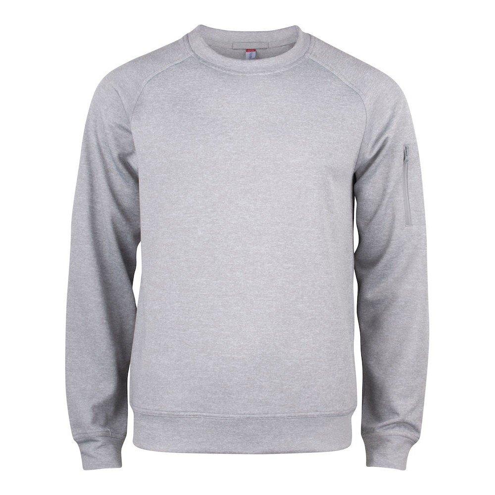 Basic Sweatshirt Rundhalsausschnitt Aktiv Damen Grau XXL von Clique