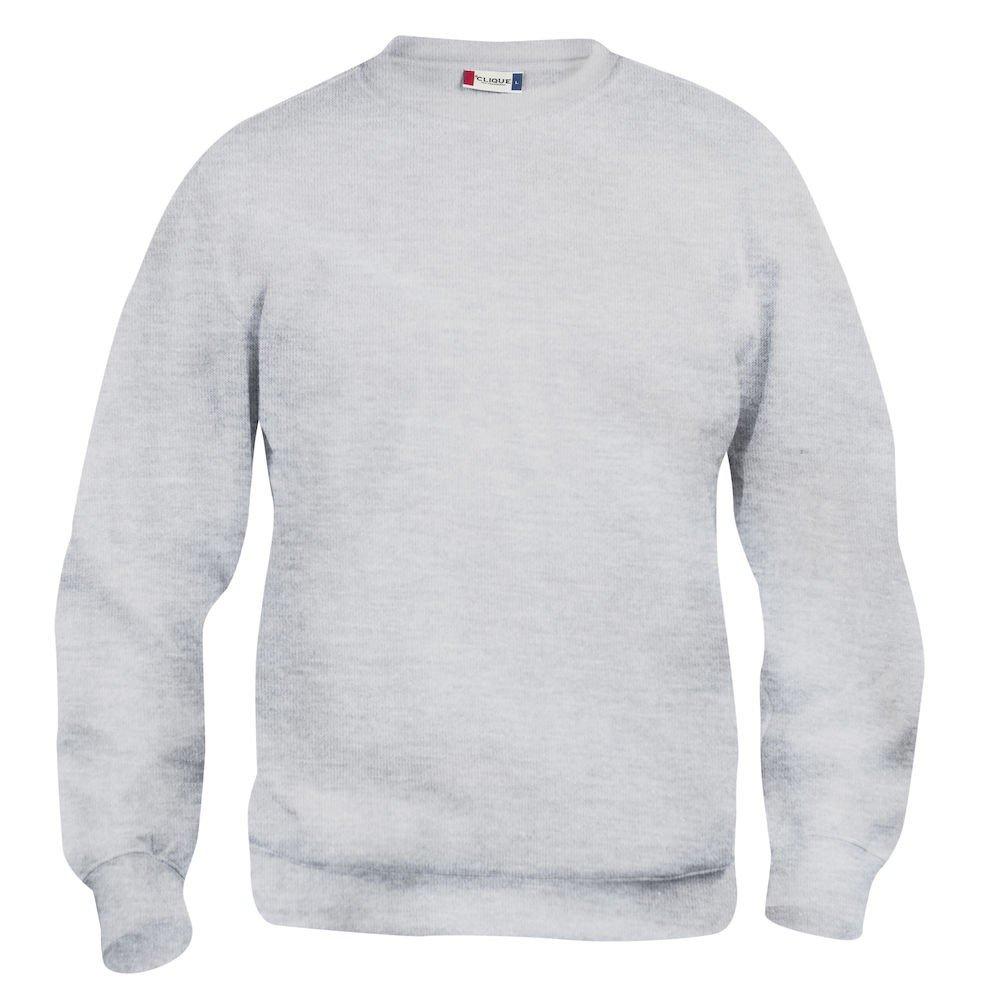 Basic Sweatshirt Rundhalsausschnitt Damen Grau M von Clique