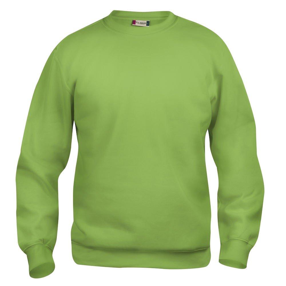 Basic Sweatshirt Rundhalsausschnitt Damen Hellgrün M von Clique