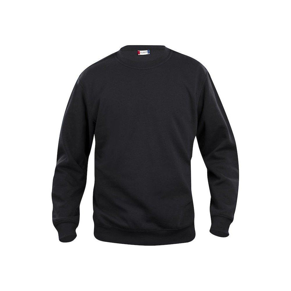 Basic Sweatshirt Rundhalsausschnitt Damen Schwarz 5XL von Clique